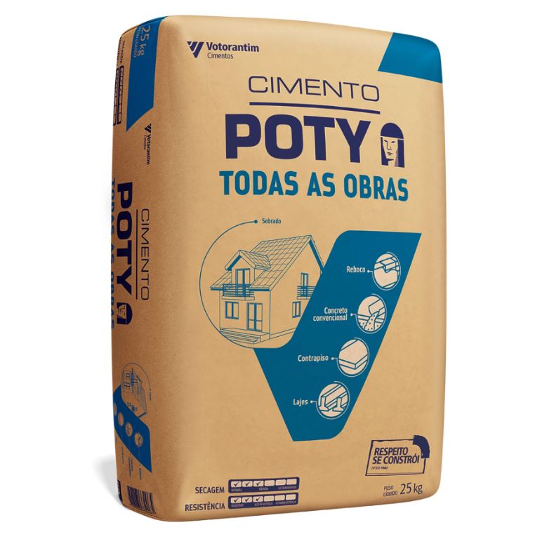 Cimento Poty(Todas As Obras)CPIV 25kg Votorantim