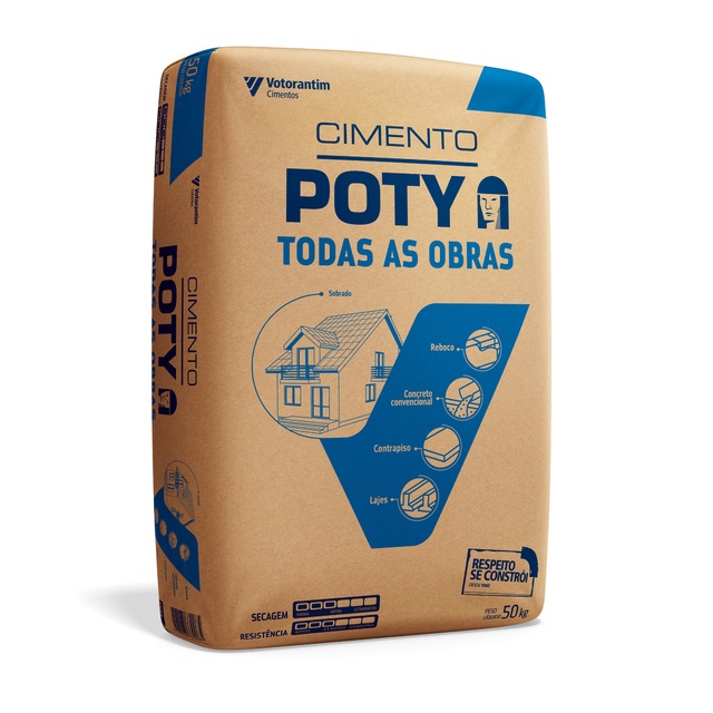 Cimento Poty (Todas As Obras) CPII 50kg Votorantim