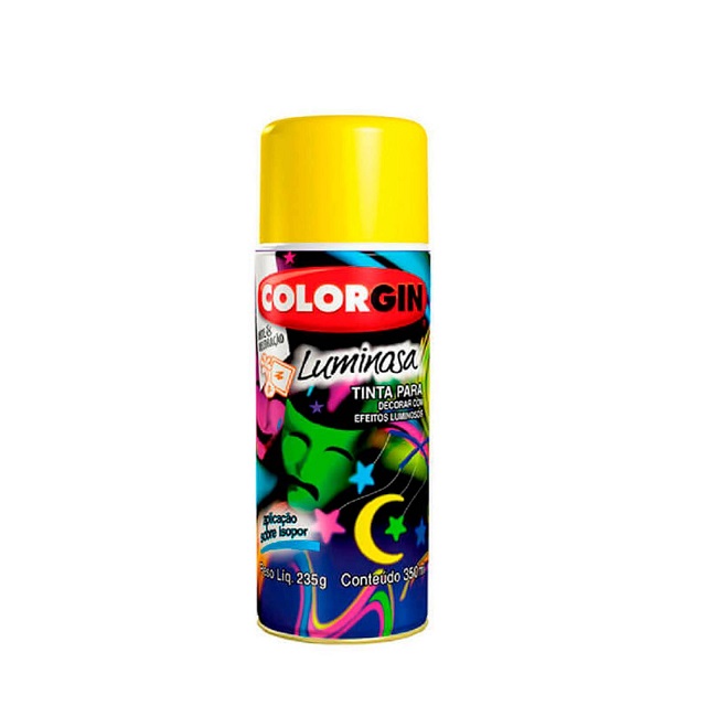 Tinta Spray Colorgi Luminoso Amarelo Ref.756 350ml