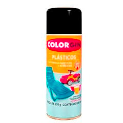 Tinta Spray Colorgin Para Plásticos Preto Fosco Ref.1511 350ml