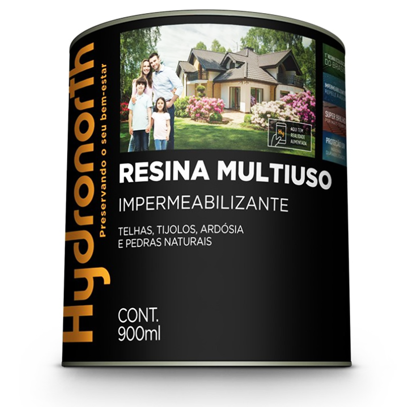 Resina Acrílica Multiuso Incolor Base Solvente 0,9l Hydronorth