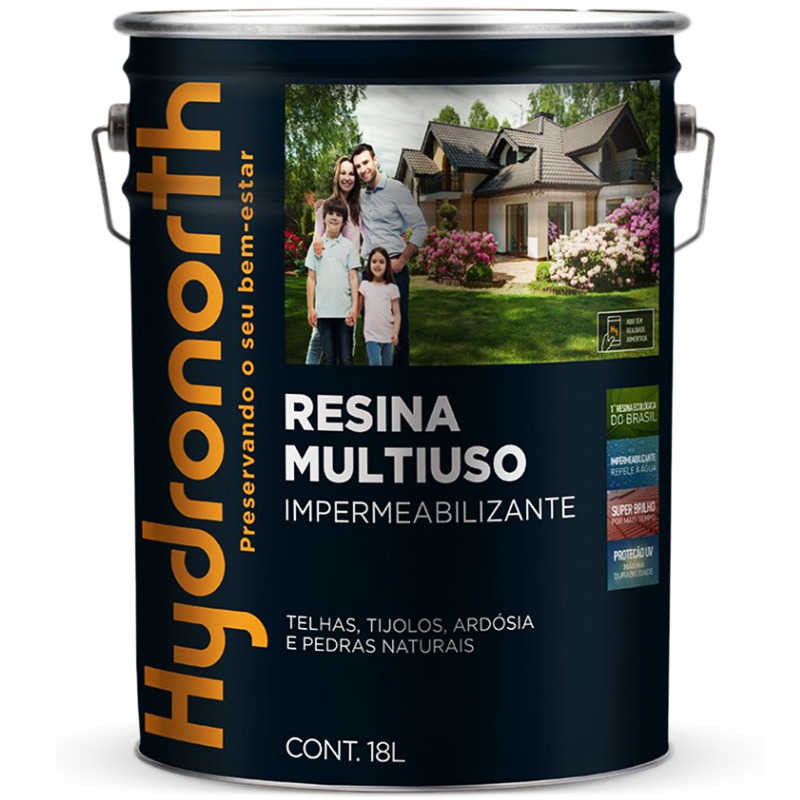 Resina Acrílica Multiuso Incolor Base Solvente 18l Hydronorth