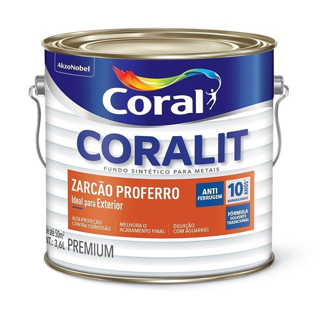 Zarcão Proferro Coralit 3,6l 5202667 Coral               .