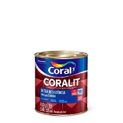 Tinta Esmalte Sintético Branco Gelo 225ml Brilhante Coralit Ultra Resistência 5202680