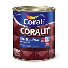 Tinta Esmalte Sintético Acetinado Coralit Ultra Resistência 5202772 Platina 0,9l