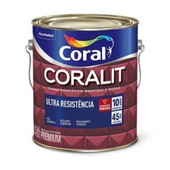 Tinta Esmalte Sintético Acetinado Coralit Ultra Resistência 5202771 Platina 3,6l