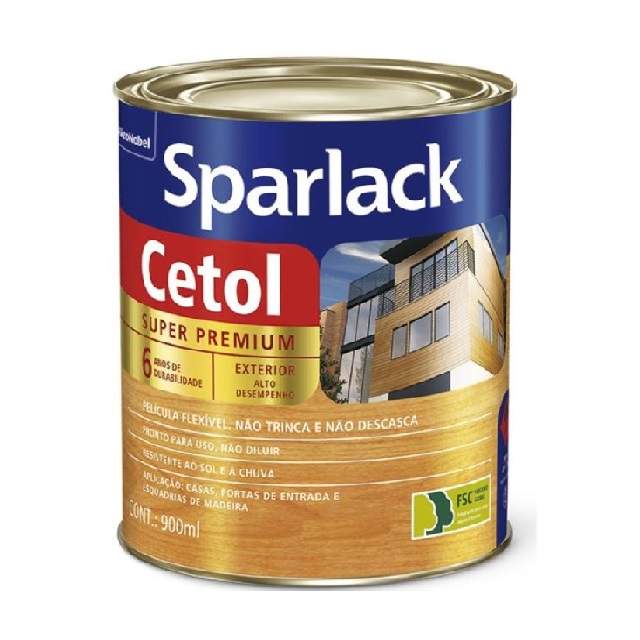 Verniz Cetol Acetinado Canela 0,9l Sparlack 5203156