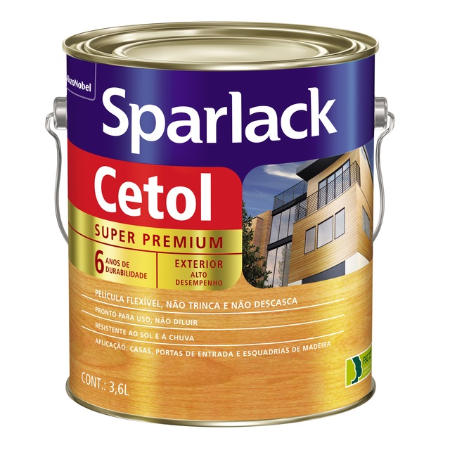 Verniz Cetol Acetinado Canela 3,6l Sparlack 5203155