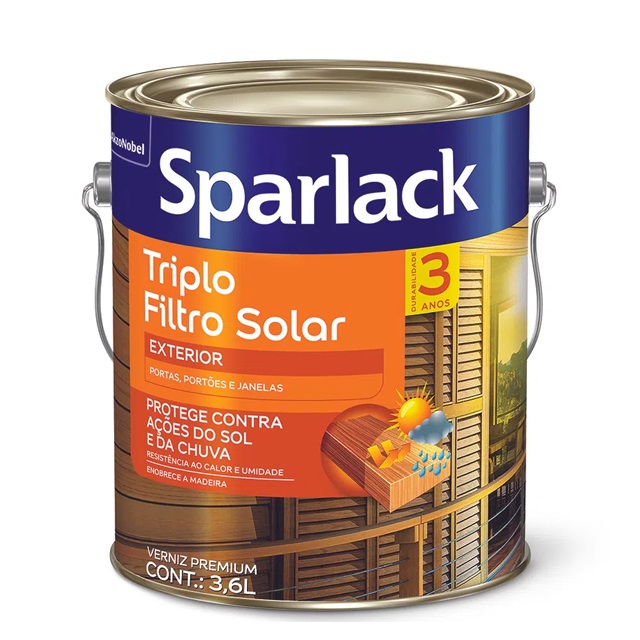 Verniz Triplo Filtro Solar Natural 3,6l Solgard Brilhante Sparlack 5203097