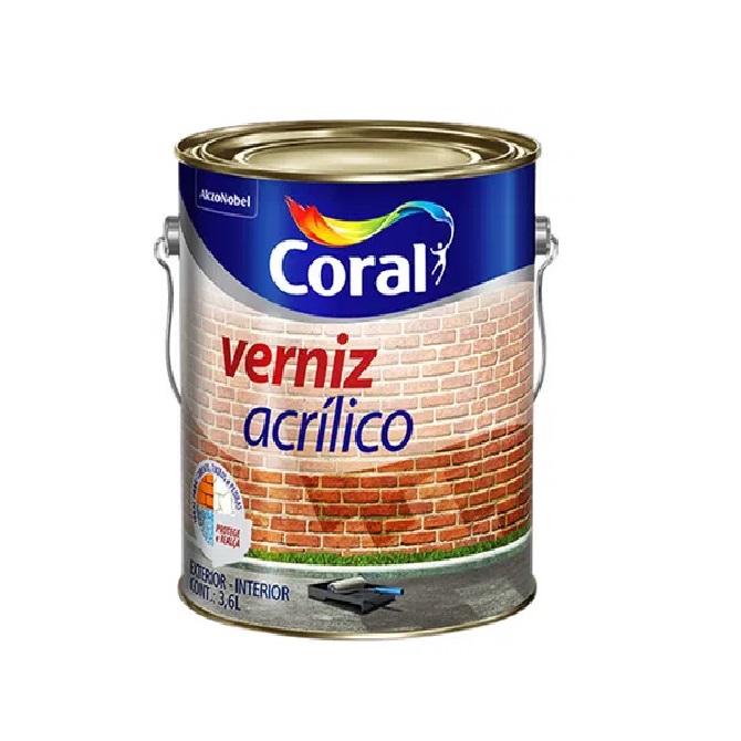 Verniz Incolor 3,6l Acrílico Coral 5202452