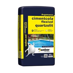 Argamassa AC-III Cimentcola  Externa Cinza 20kg Quartzolit