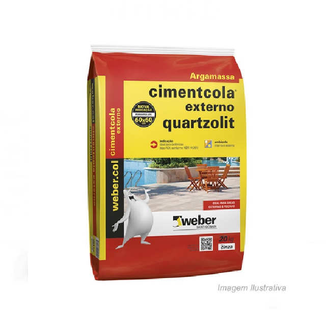 Argamassa AC-II Cimentcola  Externa 20kg Quartzolit