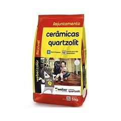 Rejunte Para Cerâmicas Flexível Palha 5kg Quartzolit