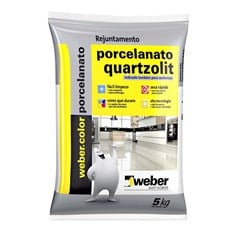 Rejunte Para Porcelanatos Cerâmicas Mármores E Granitos Superfino Marfim 5kg Quartzolit