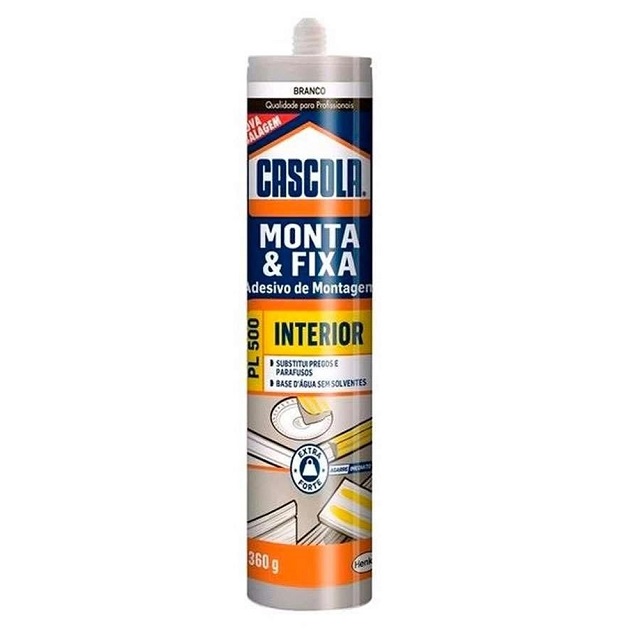 Adesivo Monta E Fixa Interior Pl500 360g Cascola - Henkel