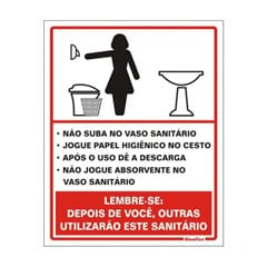 Placa Sinalizadora Em Poliestireno15x20cm 