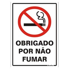 Placa Sinalizadora Em Poliestireno 20x30cm 