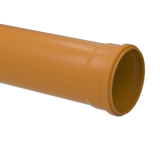 Tubo Coletor Esgoto Liso Jei Pvc Laranja 6m 150mm Tigre