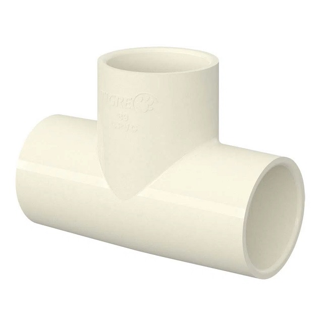 Tê 90º Aquatherm Pvc Bege 22mm Tigre