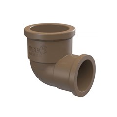 Joelho de Redução 90° Soldável Pvc Marrom 25x20mm Tigre