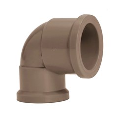 Joelho de Redução 90° Soldável Pvc Marrom 25x20mm Amanco
