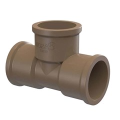 Te Soldável Pvc Marrom 25mm Tigre
