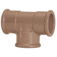 Te Soldável Pvc Marrom 50mm Amanco