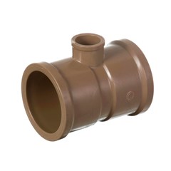 Te de Redução Soldável Pvc Marrom 50x25mm Tigre