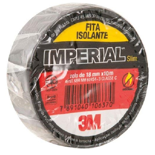 Fita Isolante Imperial 18mmx10m 3m