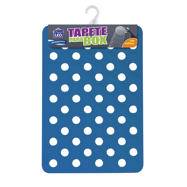 Tapete Para Box Antiderrapante Retangular 32x46cm Ref.944 Plast Leo