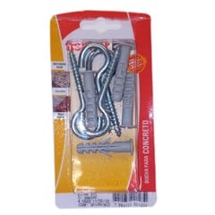Bucha S 8 Com Gancho 04 Peças 600123 Fischer