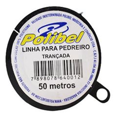 LINHA PARA PEDREIRO EM POLIETILENO TRANÇADA COM 50 METROS (0012) POLIBEL