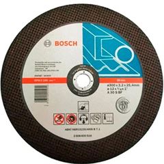 Disco de Corte Abrasivo Uso Policorte Para Metal 300 X 3,2 X 25,4mm 2608600516 Bosch