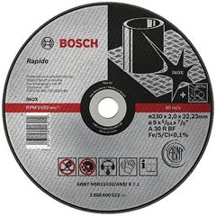 Disco de Corte Abrasivo Para Inox 230 X 2,0 X 22,23mm 2608600522 Bosch