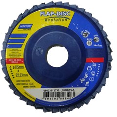 Disco Flap Plano Para Aço, Metal E Inox Diâmetro 115mm Furo 22,23mm Grão 80  R822 Norton