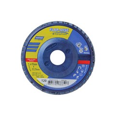 Disco Flap Plano Para Aço, Metal E Inox Diâmetro 115mm Furo 22,23mm Grão 120  R822 Norton
