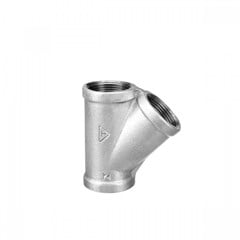 Tê 45º (Junção) Galvanizada Rosca Bsp 1.1/4