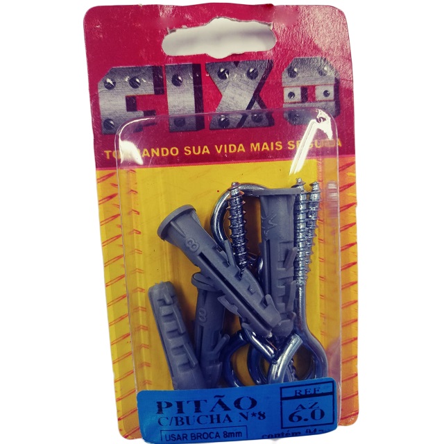 Bucha Com Pitão B-8 Com 04 Peças Az 6.0 Fixo