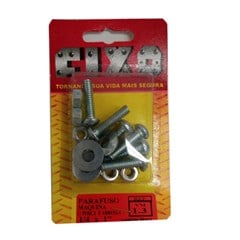 Parafuso Maquina Com Porca E Arruela 1/4x1 Com 06 Peças Vm 1.3 Fixo