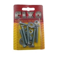 Parafuso Maquina Com Porca E Arruela 5/32x 5/8 Com 06 Peças Am 1.3 Fixo