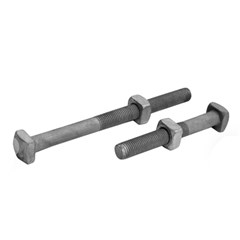 Parafuso Cabeça Quadrada Com Porca Galvanizado 150x12mm