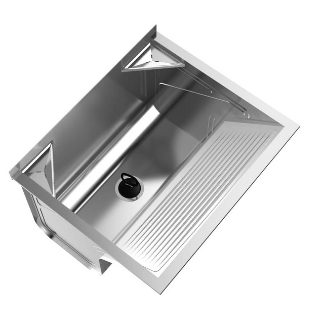 Tanque Inox430 Fosco de Parede Com Válvula 60,8x50,6x29,4cm 500 48l 04070 Ghelplus