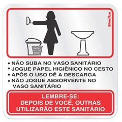 Placa Sinalizadora Em Alumunio 15x15cm 