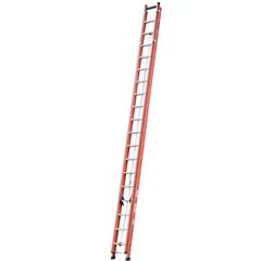 Escada Extensível Em Fibra de Vidro E Alumínio 5,75m A 9,90m 18 A 32 Degraus 120kg Laranja Efv-32 Cogumelo