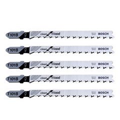 Lâmina de Serra Tico-Tico Encaixe Unificado Madeira Corte Reto 76mm Com 5 Unidades T101b 2608667305 Bosch