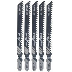 Lâmina de Serra Tico-Tico Encaixe Unificado Madeira Corte Reto 75mm Com 5 Unidades T111c 2608667300 Bosch