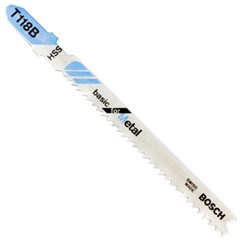 Lâmina de Serra Tico-Tico Encaixe Unificado Metal Corte Reto 68mm Com 5 Unidades T118b 2608668146 Bosch