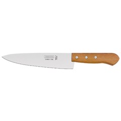 Faca Para Cozinha Carbon Aço Carbono Cabo Madeira 8