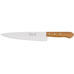 Faca Para Cozinha Carbon Aço Carbono Cabo Madeira 9