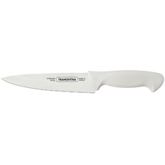 Faca Para Carne Utility Premium Aço Inox Cabo Polipropileno Branco 8